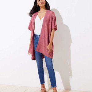 LOFT | TEXTURED STRIPE KIMONO CARDIGAN